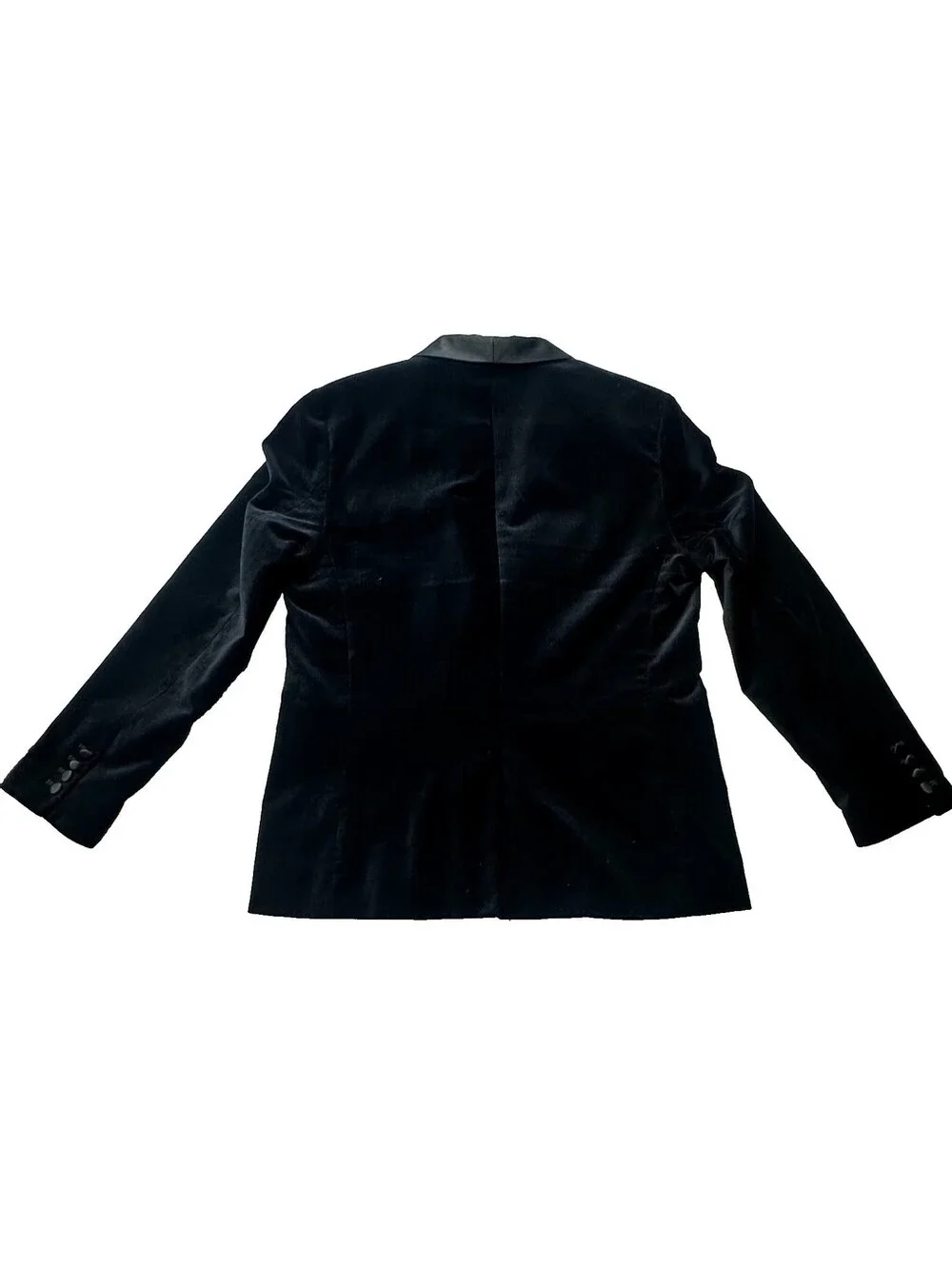 Kenneth Cole Reaction Men’s Large Black Velvet Tuxedo Blazer Satin Lapel